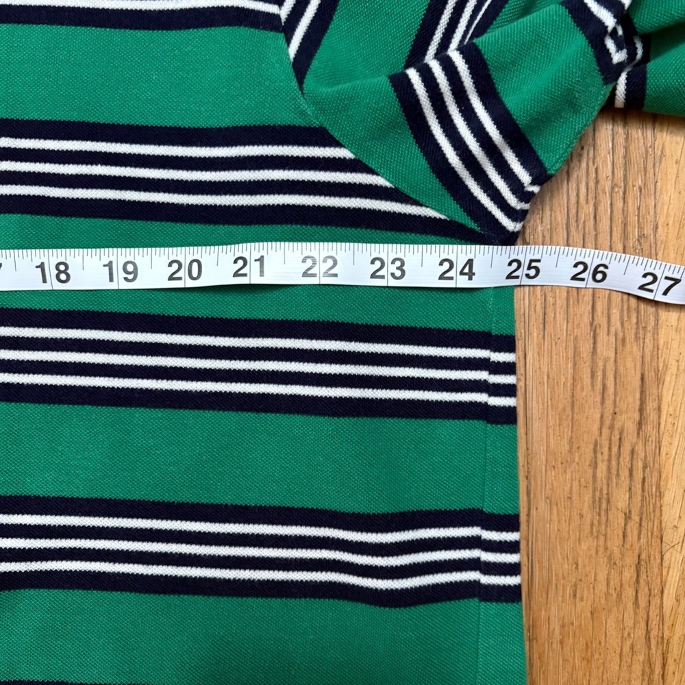 Y2K Polo Golf Ralph Lauren Green Stripe Polo Shirt XXL - Picture 6 of 12